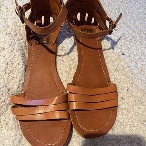 Dolce Vita Brown Leather Sandals Size 9.5